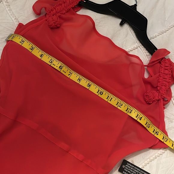 NWT TOPSHOP Ruffle Skirt Maxi Dress - Picture 7 of 8